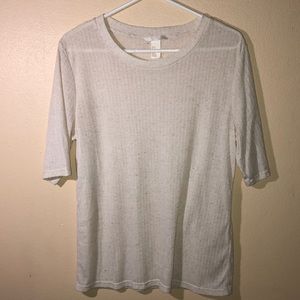 H&M Shear 3/4 Sleeve Blouse